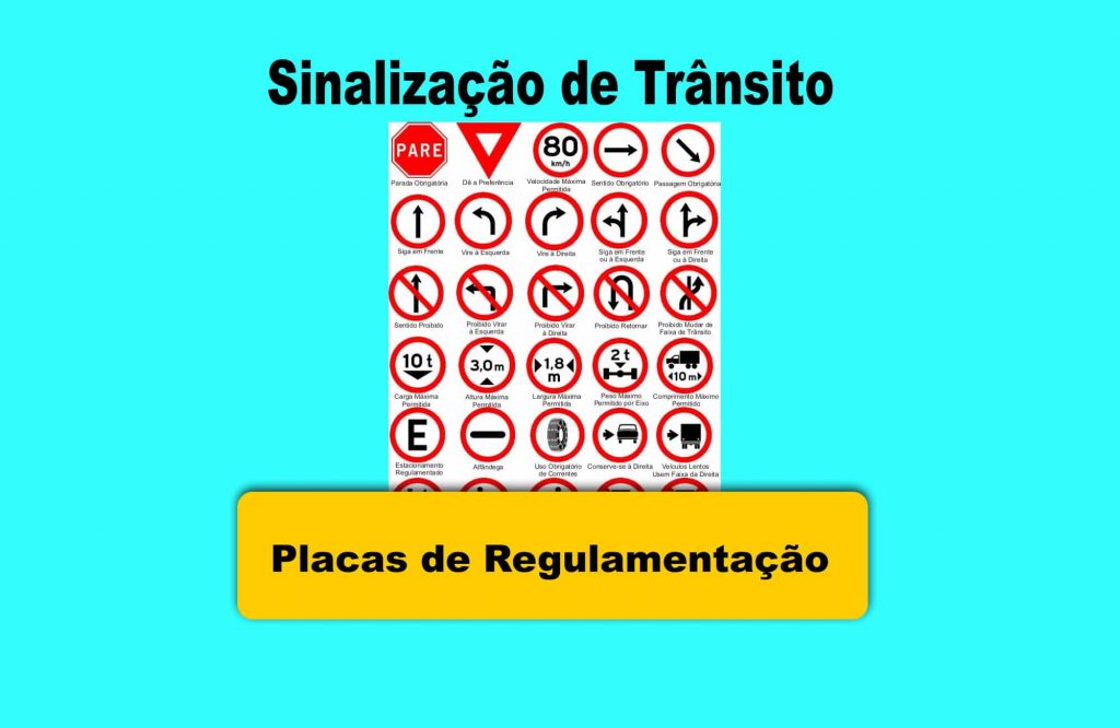 Placas de Regulamentação Simulado Detran Simulador Prova Detran site detranmais.com.br