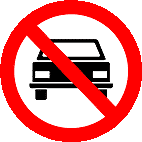 Placas de trânsito proibido trânsito de veículos auto motores R-10